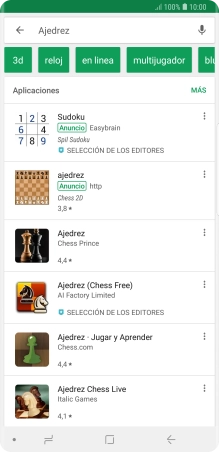Pulsa la app deseada. Pulsa la app deseada.