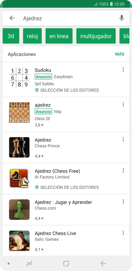 Pulsa la app deseada. Pulsa la app deseada.