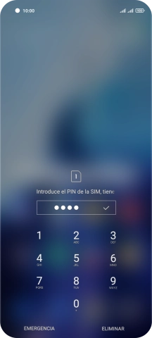 Si lo solicita el teléfono, introduce el código PIN y pulsa el icono de aceptar. Si lo solicita el teléfono, introduce el código PIN y pulsa el icono de aceptar.