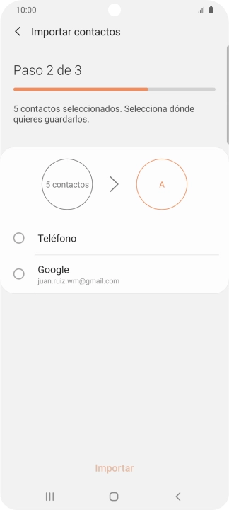 Pulsa Teléfono.