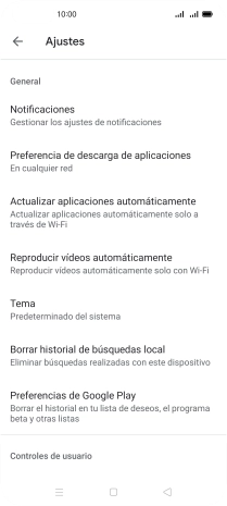 Pulsa Actualizar aplicaciones automáticamente. Pulsa Actualizar aplicaciones automáticamente.