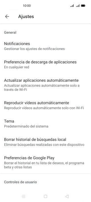 Pulsa Actualizar aplicaciones automáticamente. Pulsa Actualizar aplicaciones automáticamente.