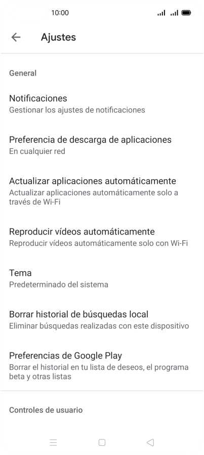 Pulsa Actualizar aplicaciones automáticamente. Pulsa Actualizar aplicaciones automáticamente.