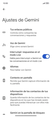 Sigue las indicaciones de la pantalla para seleccionar los ajustes deseados. Sigue las indicaciones de la pantalla para seleccionar los ajustes deseados.
