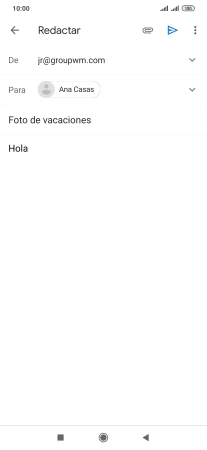 Pulsa el icono de anexos. Pulsa el icono de anexos.