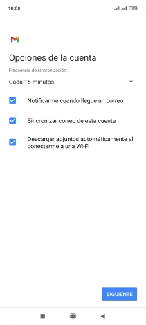 Si aparece en la pantalla esta imagen, tu cuenta de correo electrónico ha sido reconocida y configurada automáticamente. Sigue las indicaciones de la pantalla para introducir más información y terminar la configuración. Si aparece en la pantalla esta imagen, tu cuenta de correo electrónico ha sido reconocida y configurada automáticamente. Sigue las indicaciones de la pantalla para introducir más información y terminar la configuración.