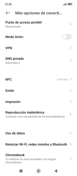 Pulsa Reiniciar Wi-Fi, redes móviles y Bluetooth. Pulsa Reiniciar Wi-Fi, redes móviles y Bluetooth.