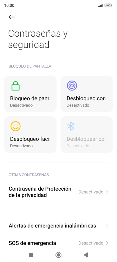 Pulsa Desbloqueo con huella dactilar. Pulsa Desbloqueo con huella dactilar.