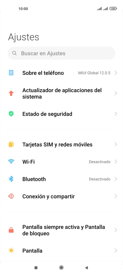 Pulsa Tarjetas SIM y redes móviles.