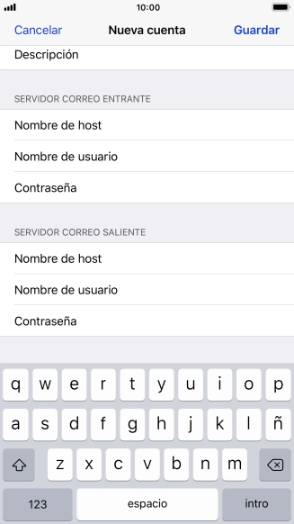 Pulsa Guardar. Ahora se ha configurado tu cuenta de correo electrónico. Si deseas seleccionar más ajustes del servidor de correo de entrada o de salida, continúa con los pasos siguientes. Pulsa Guardar. Ahora se ha configurado tu cuenta de correo electrónico. Si deseas seleccionar más ajustes del servidor de correo de entrada o de salida, continúa con los pasos siguientes.