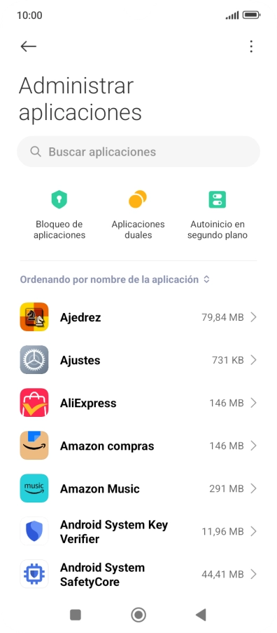 Pulsa la app deseada. Pulsa la app deseada.