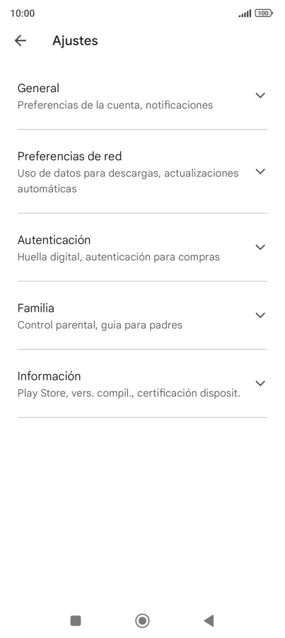 Pulsa Preferencias de red.