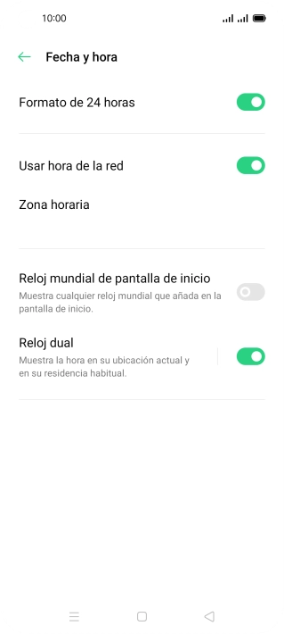 Pulsa la tecla de inicio para terminar y regresar a la pantalla de inicio.
