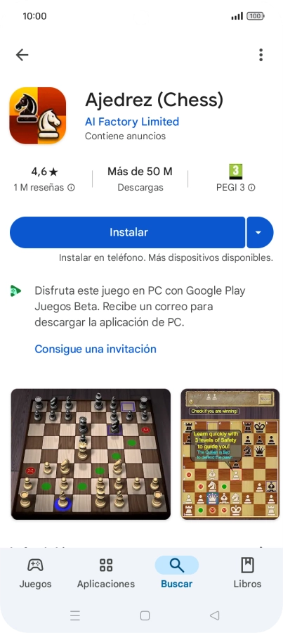 Pulsa Instalar y sigue las indicaciones de la pantalla para instalar la app. Pulsa Instalar y sigue las indicaciones de la pantalla para instalar la app.