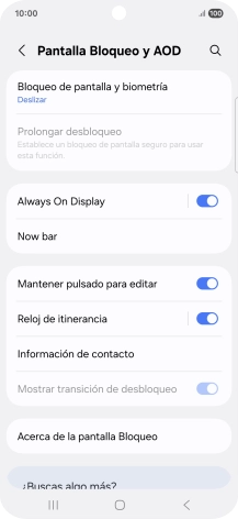 Pulsa Bloqueo de pantalla y biometría. Pulsa Bloqueo de pantalla y biometría.
