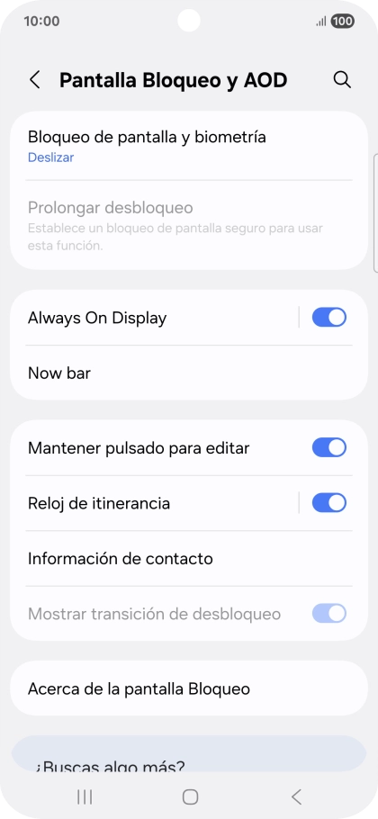 Pulsa Bloqueo de pantalla y biometría. Pulsa Bloqueo de pantalla y biometría.