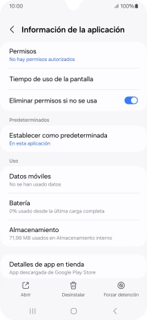 Pulsa Almacenamiento.