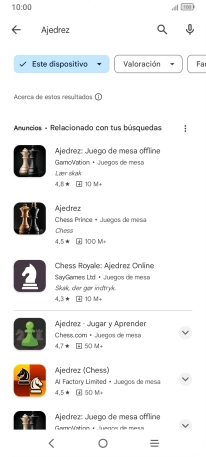 Pulsa la app deseada. Pulsa la app deseada.