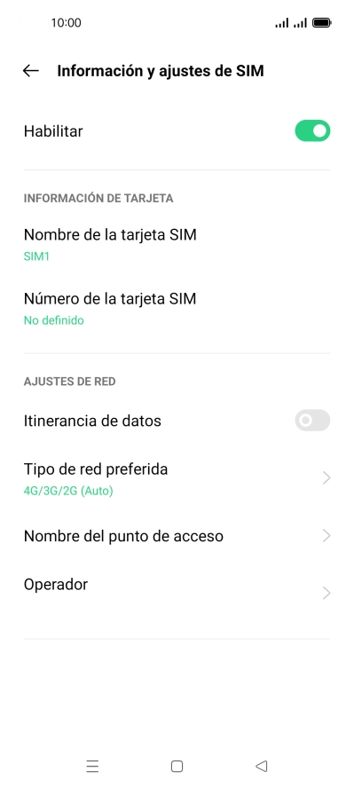 Pulsa Nombre del punto de acceso.