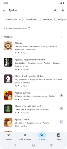 Pulsa la app deseada. Pulsa la app deseada.