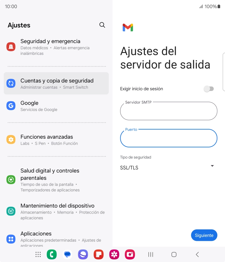 Pulsa Siguiente.
