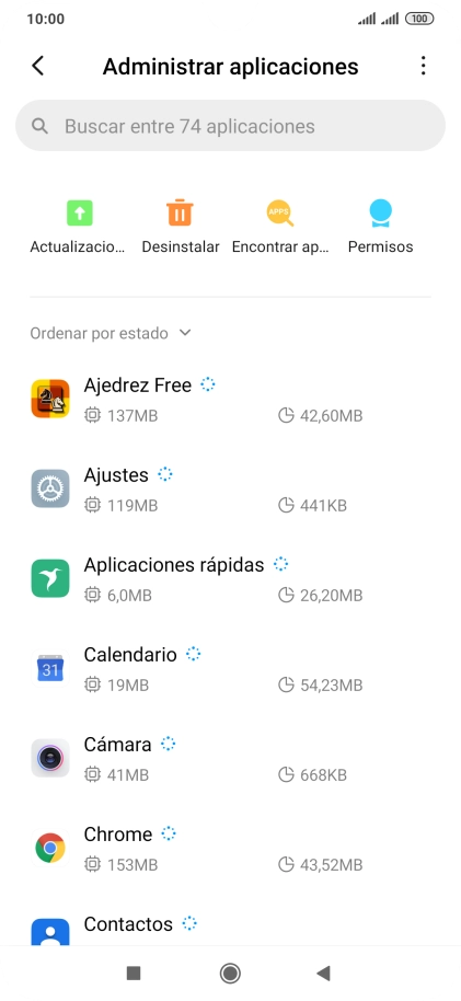 Pulsa la app deseada. Pulsa la app deseada.