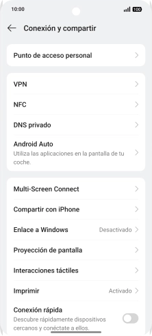 Pulsa Punto de acceso personal. Pulsa Punto de acceso personal.