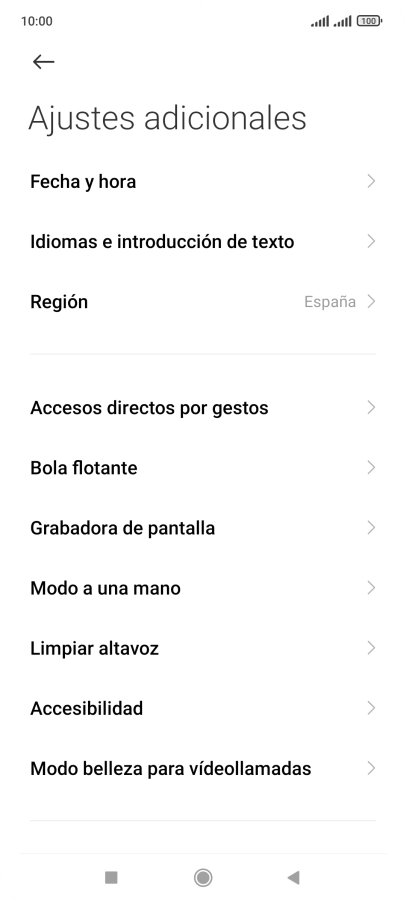 Pulsa Fecha y hora. Pulsa Fecha y hora.