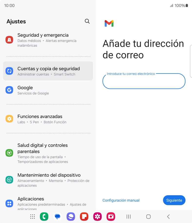 Pulsa Siguiente.