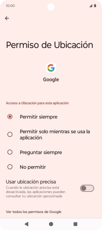 Pulsa el ajuste deseado. Pulsa el ajuste deseado.