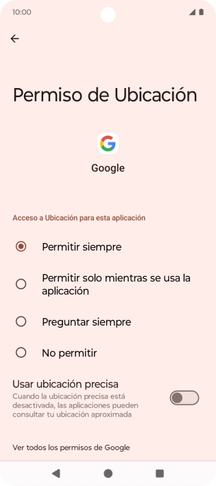 Pulsa el ajuste deseado. Pulsa el ajuste deseado.