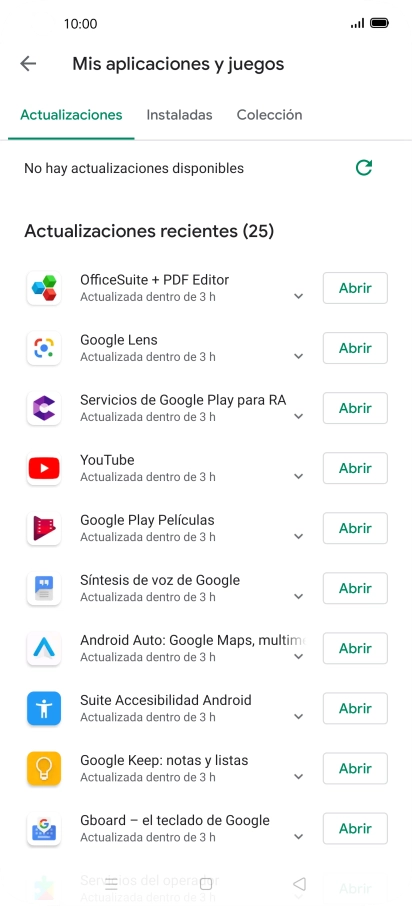 Pulsa Instaladas.