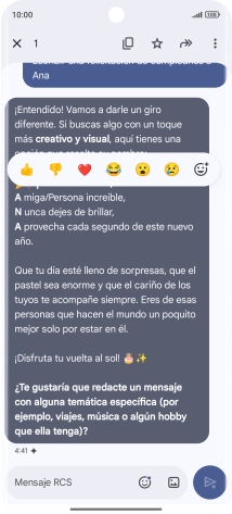 Pulsa la propuesta de texto de Gemini durante unos instantes. Sigue las indicaciones de la pantalla para utilizar el texto propuesto. Pulsa la propuesta de texto de Gemini durante unos instantes. Sigue las indicaciones de la pantalla para utilizar el texto propuesto.