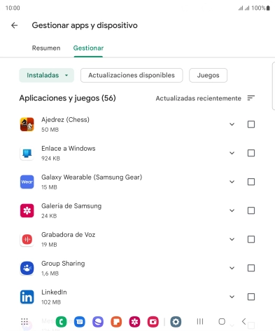 Pulsa la app deseada. Pulsa la app deseada.