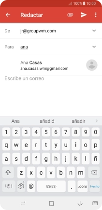 Pulsa el contacto deseado. Pulsa el contacto deseado.