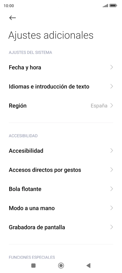 Pulsa Fecha y hora. Pulsa Fecha y hora.