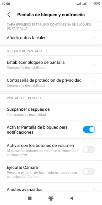 Pulsa Establecer bloqueo de pantalla. Pulsa Establecer bloqueo de pantalla.