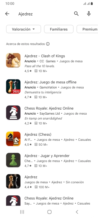 Pulsa la app deseada. Pulsa la app deseada.