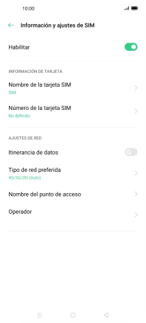 Pulsa Nombre del punto de acceso. Pulsa Nombre del punto de acceso.