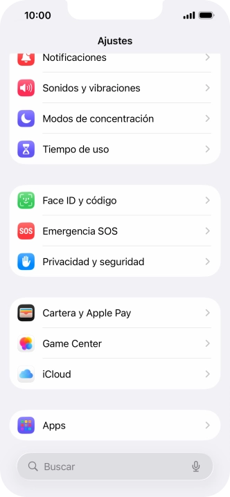 Pulsa Privacidad y seguridad.