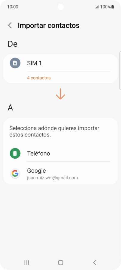 Pulsa Teléfono.