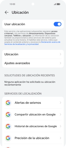Pulsa Ubicación.