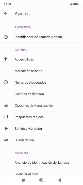 Pulsa Cuentas de llamada.