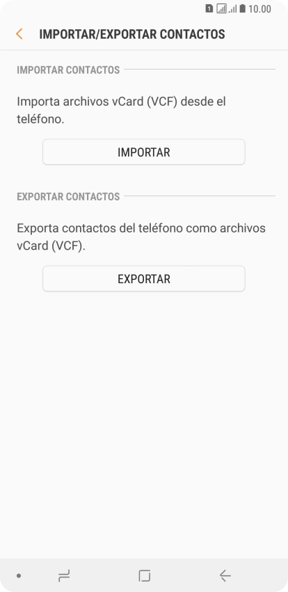 Pulsa IMPORTAR.