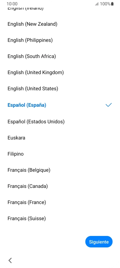 Pulsa el idioma deseado. Pulsa el idioma deseado.