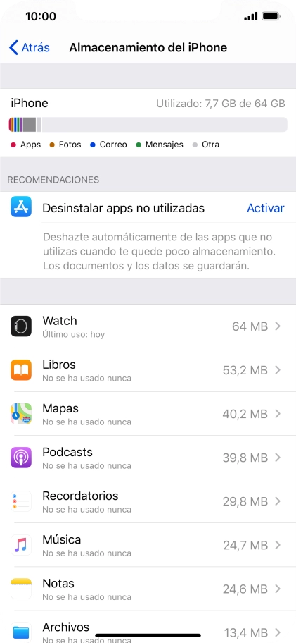 Pulsa la app deseada.