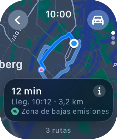 Pulsa el icono de medio de transporte. Pulsa el icono de medio de transporte.
