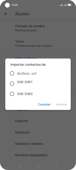 Pulsa la tarjeta SIM deseada. Pulsa la tarjeta SIM deseada.