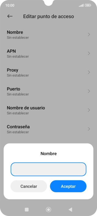 Introduce Vodafone Internet y pulsa Aceptar. Introduce Vodafone Internet y pulsa Aceptar.
