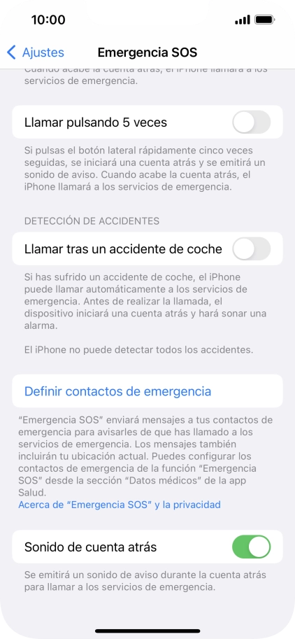 Pulsa el indicador junto a Pulsa el indicador junto a